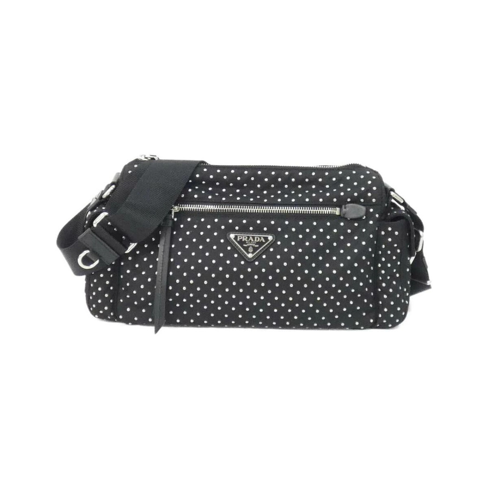 Prada Studded Crossbody Bag black